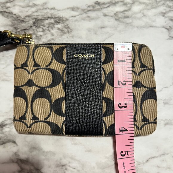 COACH Signature Canvas Wristlet - Picture 7 of 7